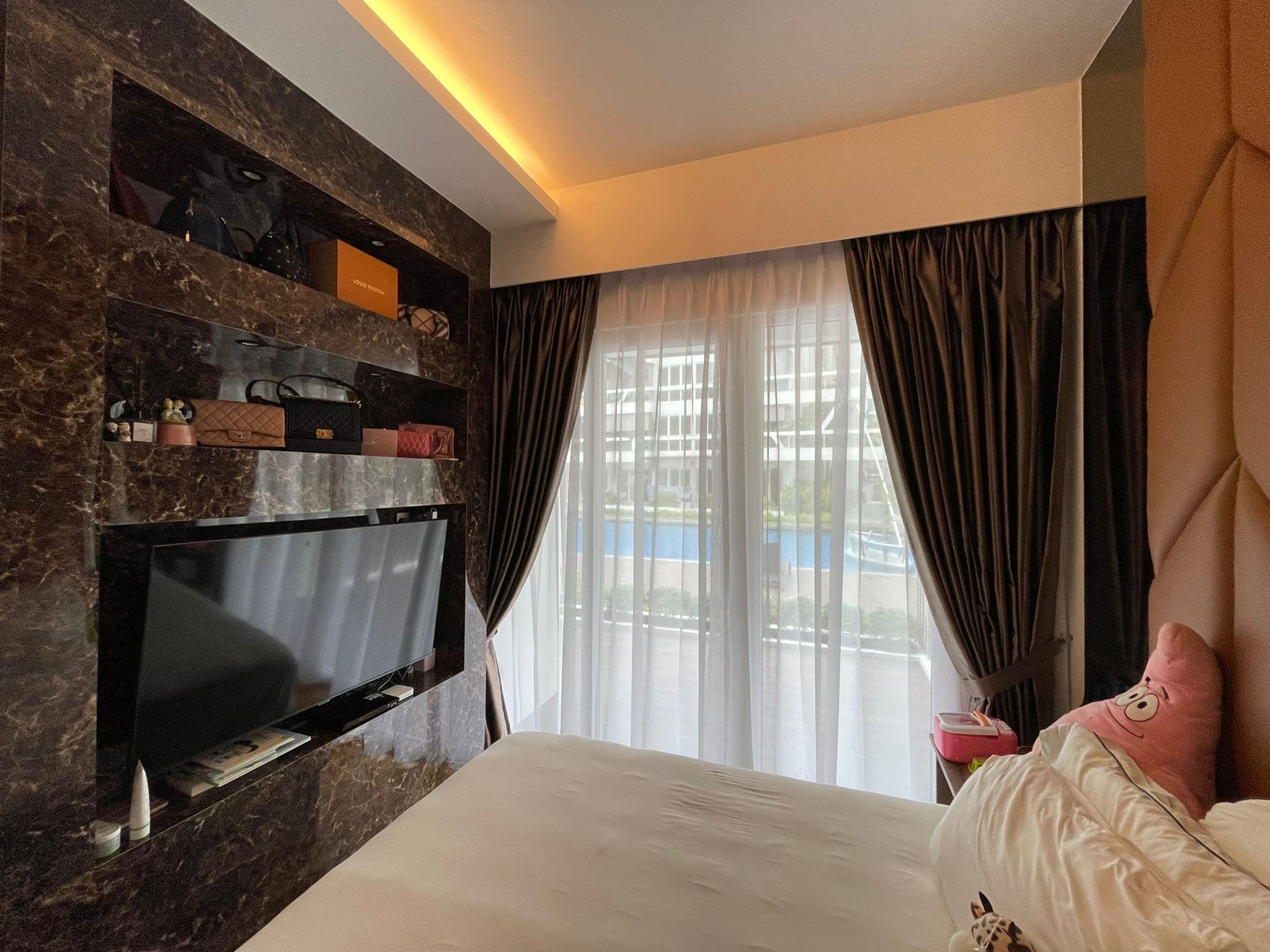 Double Pleated Day Curtain Classic