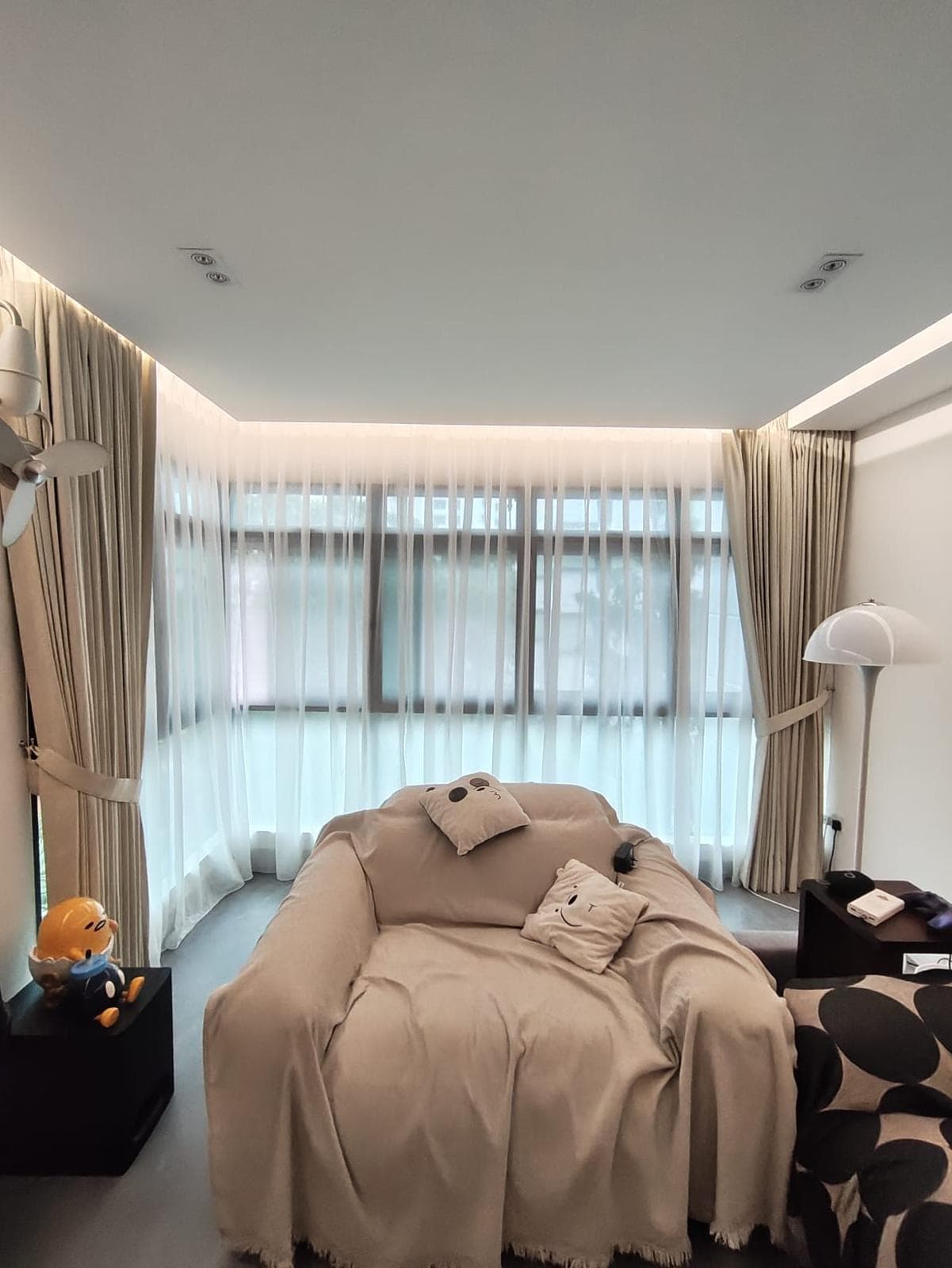 Day & Night curtains in a Sembawang HDB flat