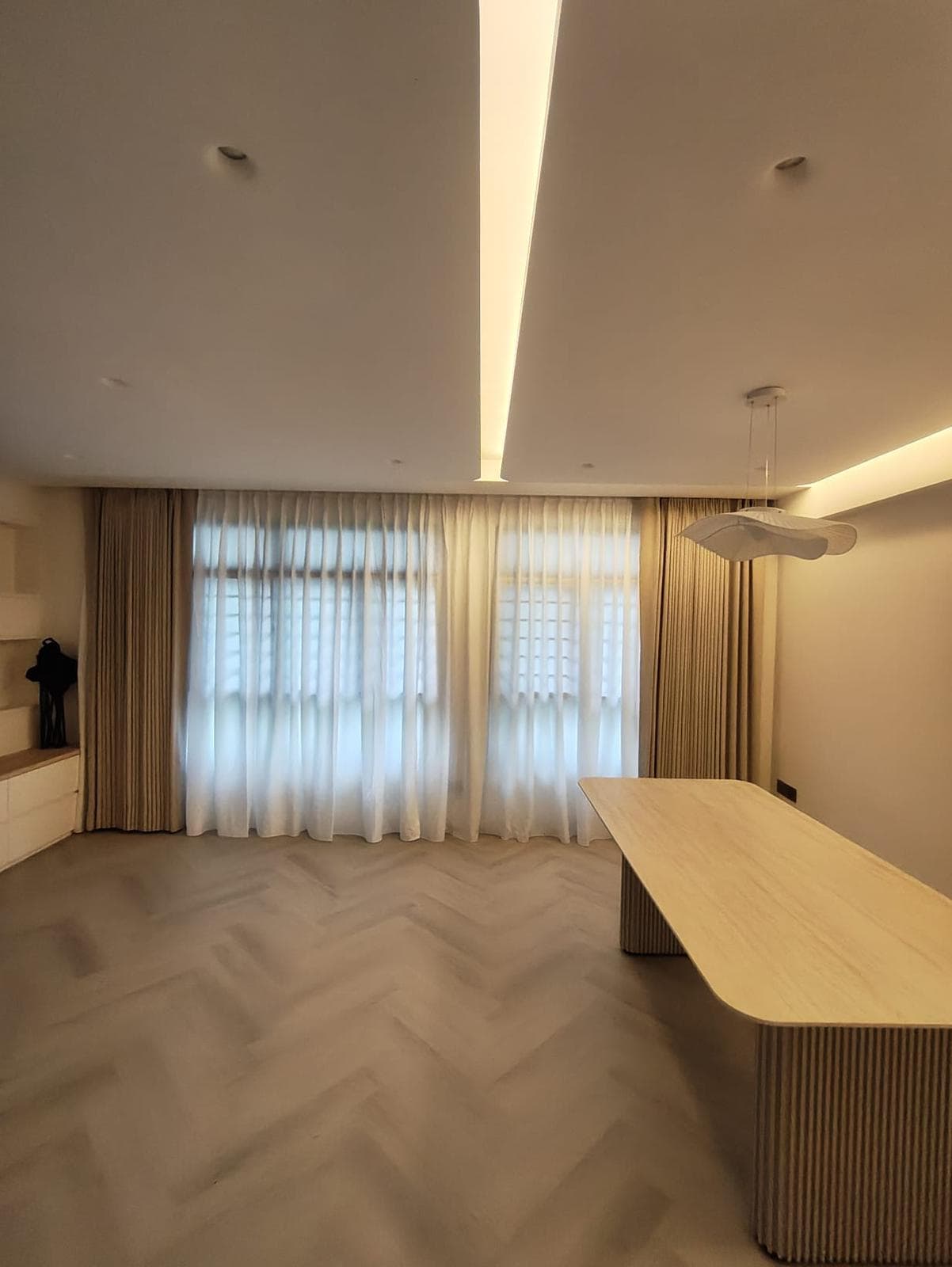 Motorised Day & Night Memory Fold Curtains