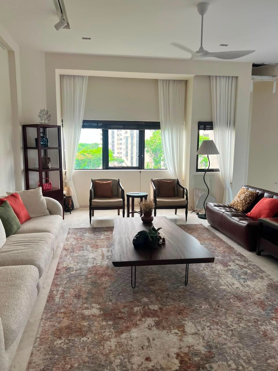Day curtains in a Bayshore Road condo