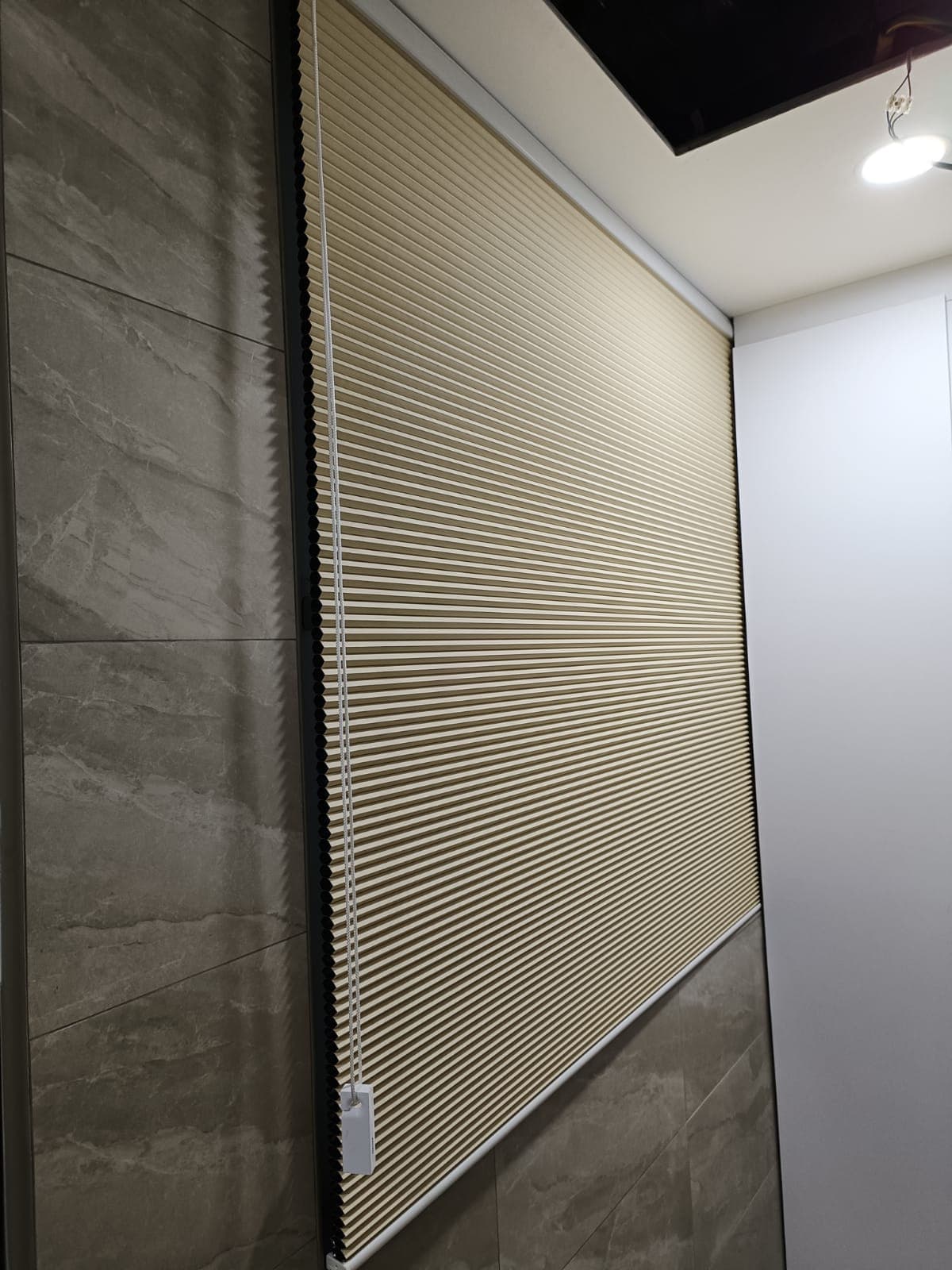 Honeycomb blinds in Singapore home