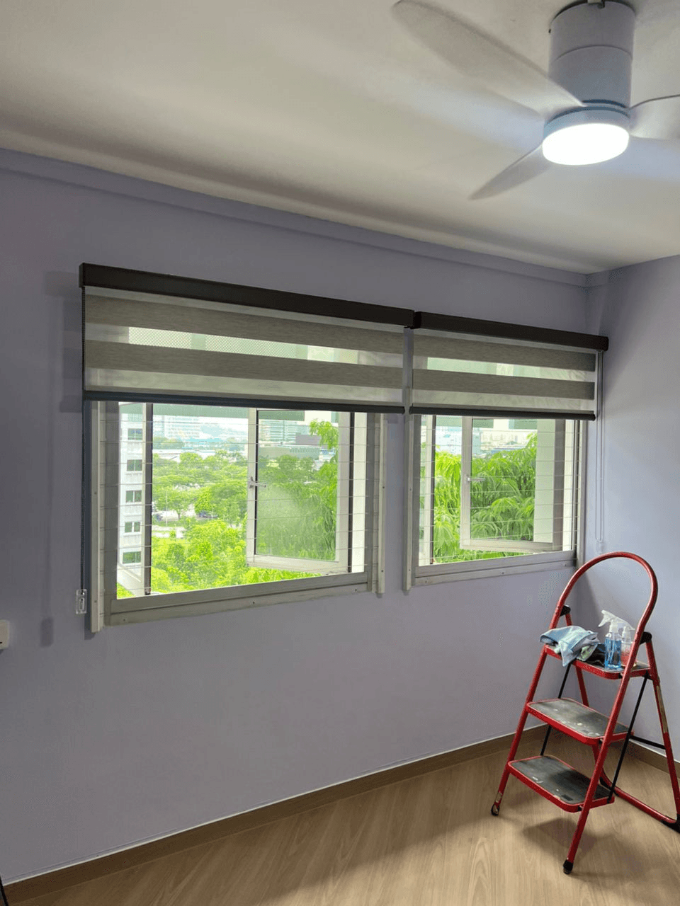 Korean blinds installation in a Yung An Road HDB flat