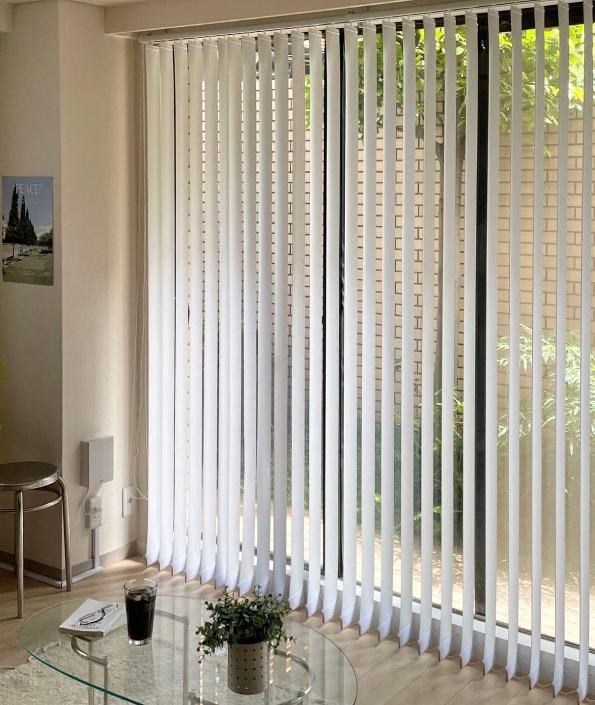 Vertical blinds on sliding door Singapore